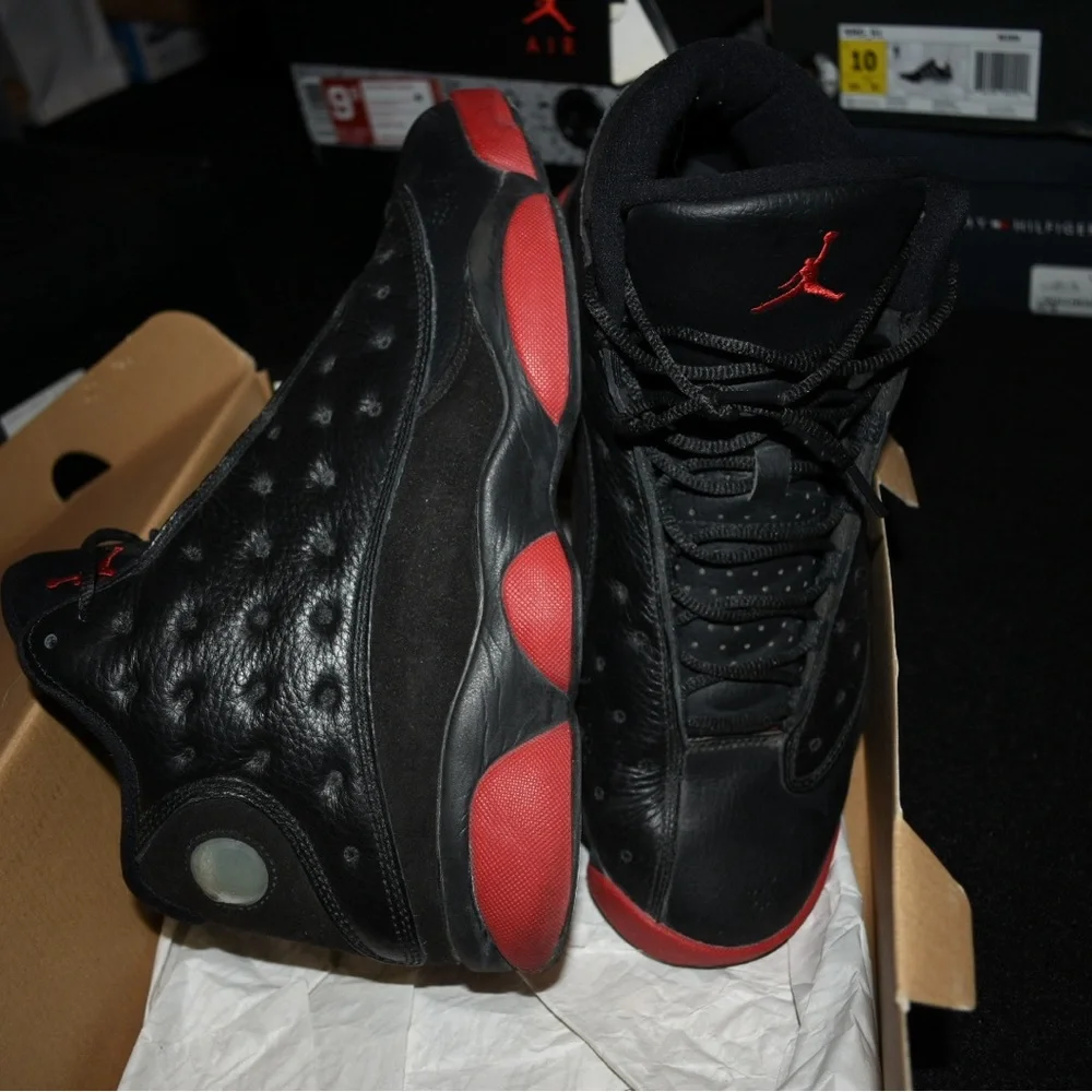 Nike Air Jordan 13 Retro Black Gym Red - Picture 3 of 4